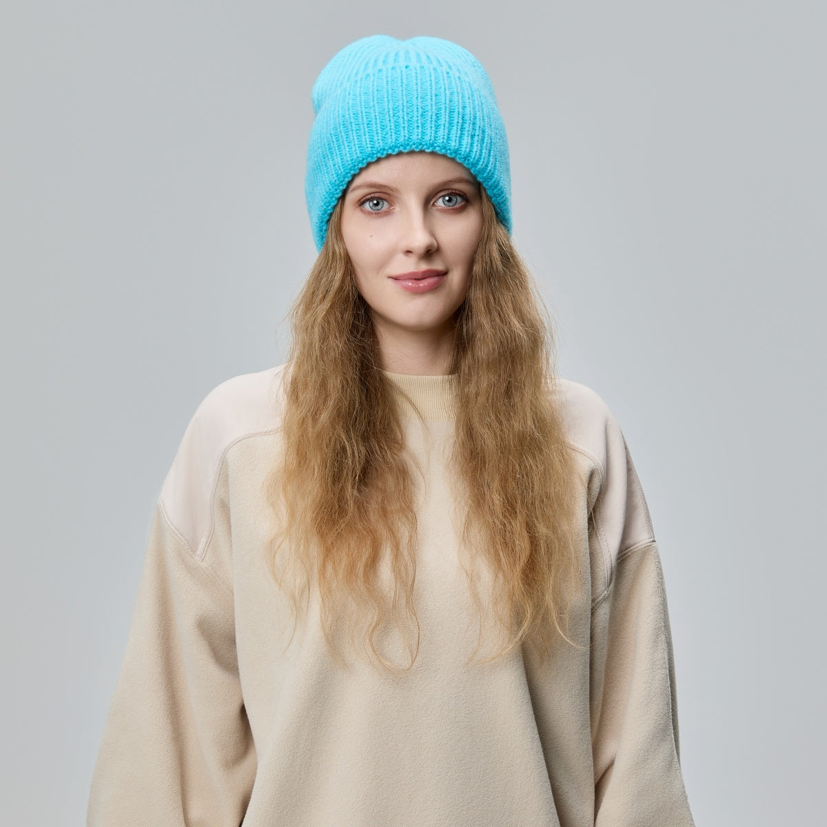 Blank Women's Mohair Blend Beanie Wholesale - 1265