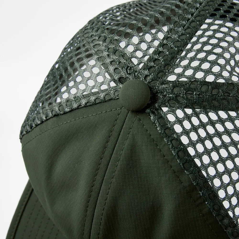 Blank 6 Panel Nylon Mesh Recycled Snapback Trucker Hat Wholesale - 6482 Foremost Hat