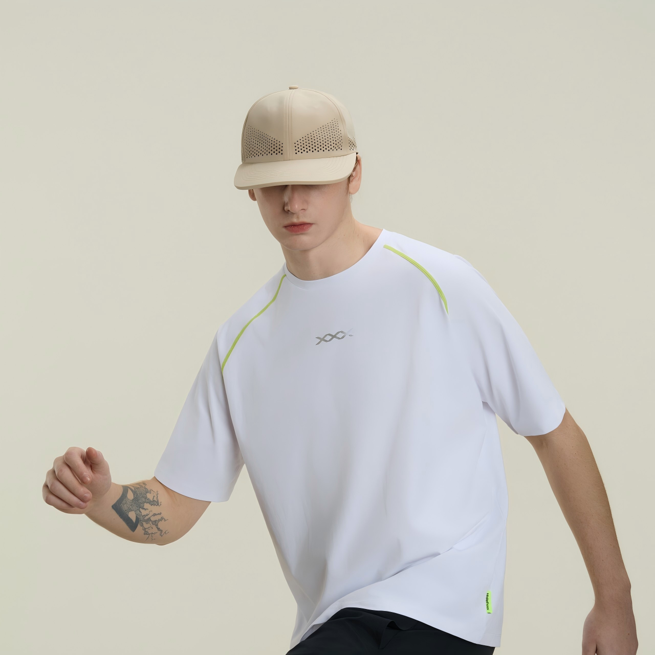 Blank Recycled 6 Panel Performance Perforated Dad Hat Wholesale - 6445