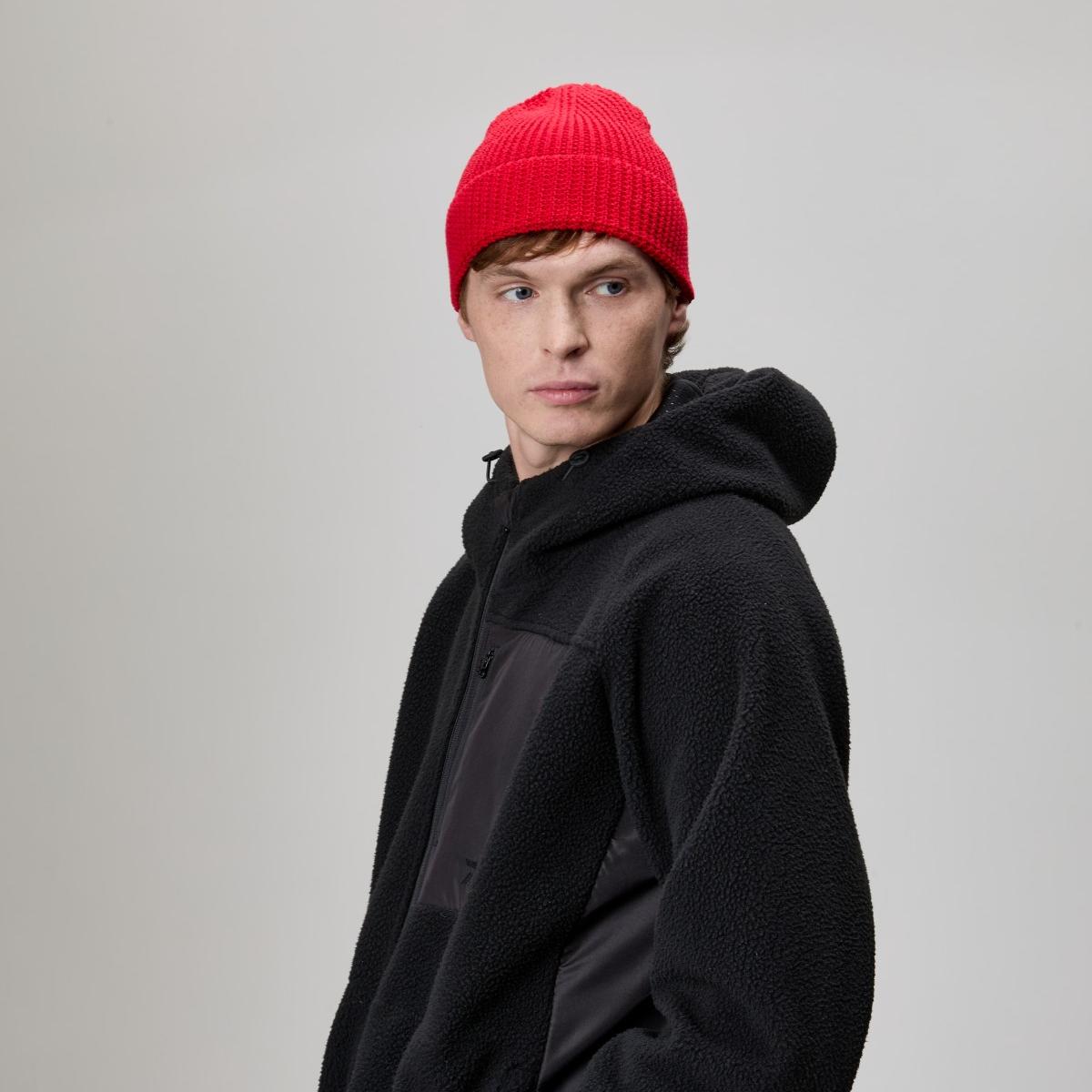 Blank Knit Cuffed Waffle Beanie Wholesale - 1546