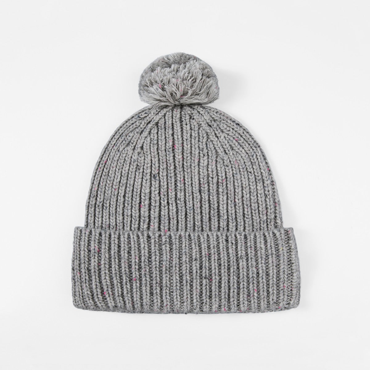 Blank Wool Speckled Beanie with Pom-Pom Wholesale - 1192