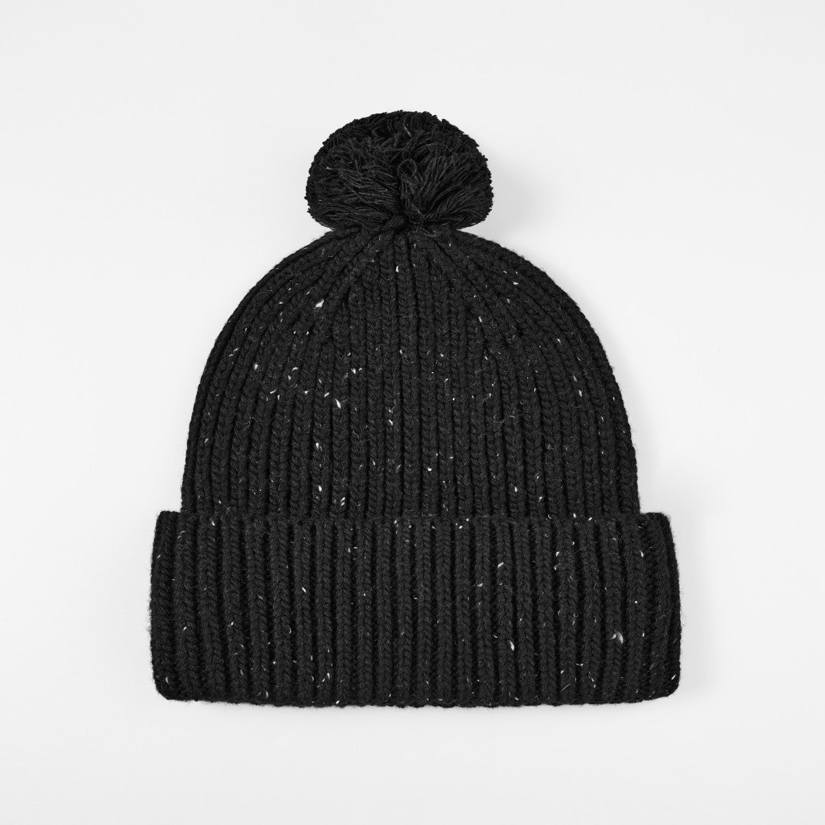 Blank Wool Speckled Beanie with Pom-Pom Wholesale - 1192