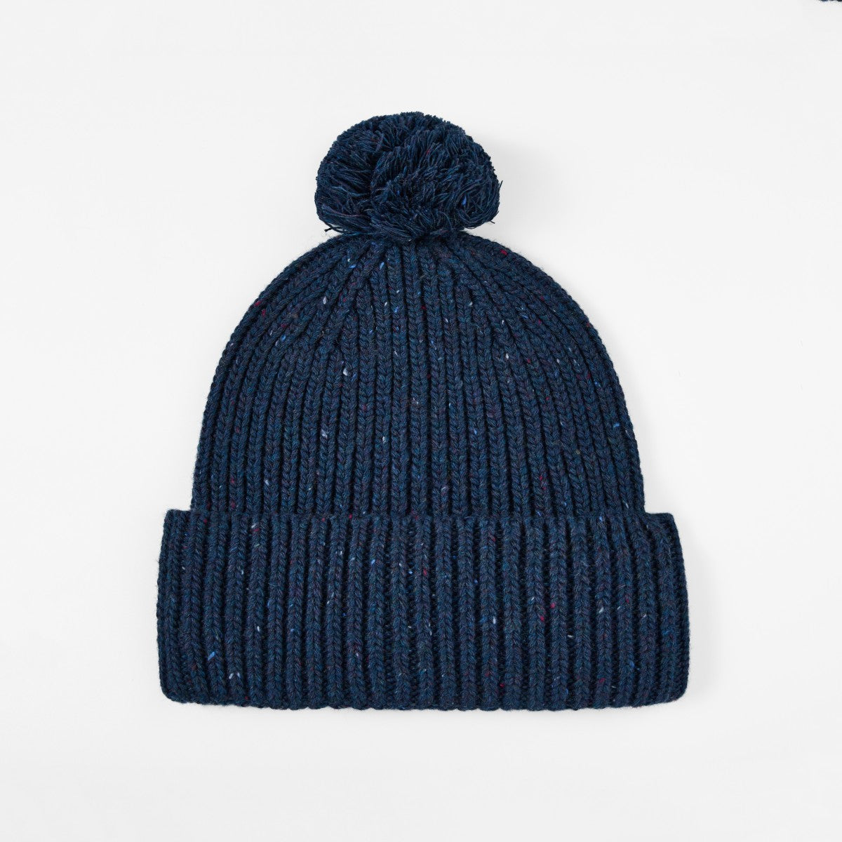 Blank Wool Speckled Beanie with Pom-Pom Wholesale - 1192