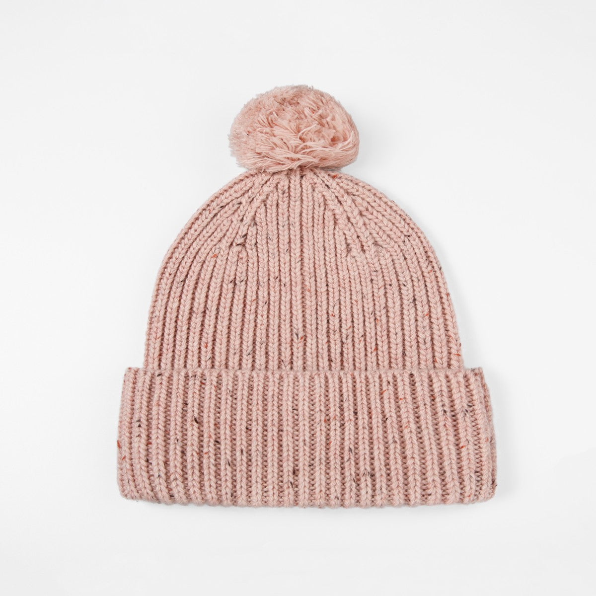 Blank Wool Speckled Beanie with Pom-Pom Wholesale - 1192