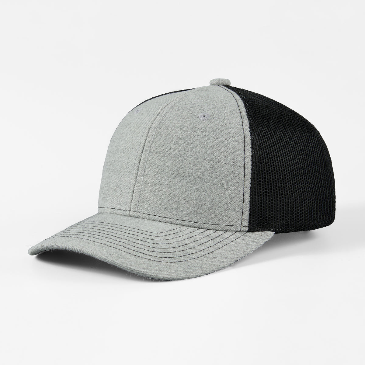 Blank 6 Panel Mesh Trucker Hat - 7018   Foremost Hat