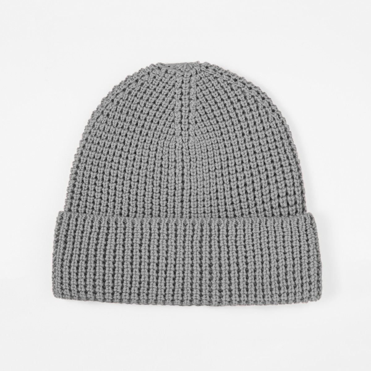 Blank Knit Cuffed Waffle Beanie Wholesale - 1546