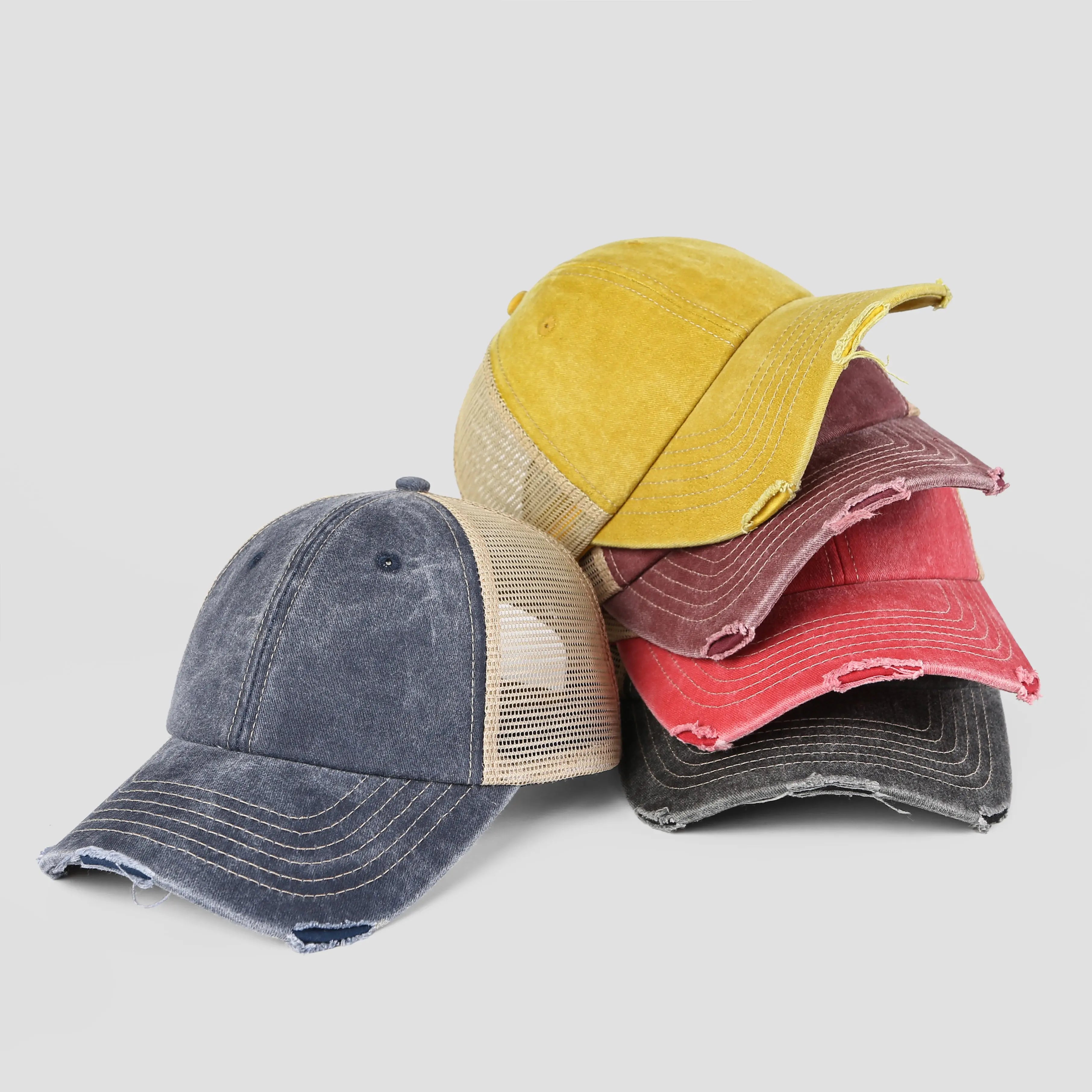 Blank Cotton Sand Vintage Trucker Hats Wholesale - 6532 Foremost Hat