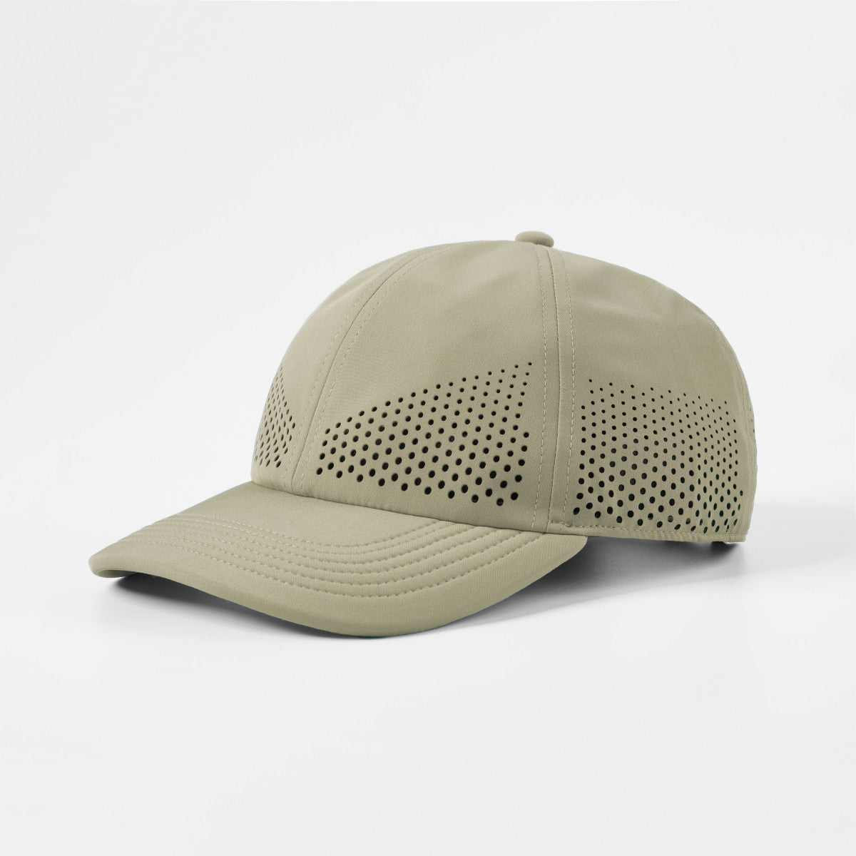 Blank Recycled 6 Panel Performance Perforated Dad Hat Wholesale - 6445