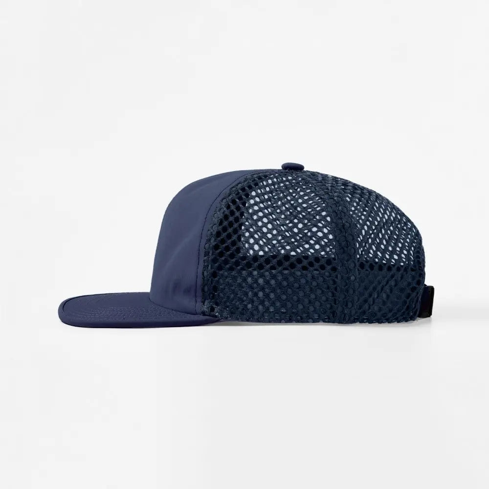 Blank 6 Panel Nylon Mesh Recycled Snapback Trucker Hat Wholesale - 6482 Foremost Hat