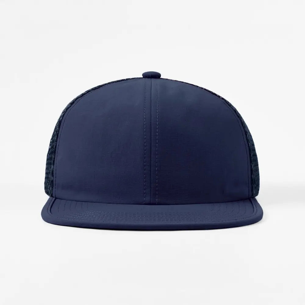 Blank 6 Panel Nylon Mesh Recycled Snapback Trucker Hat Wholesale - 6482 Foremost Hat