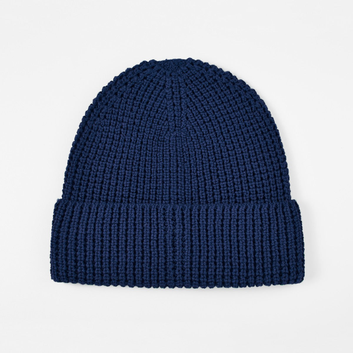 Blank Knit Cuffed Waffle Beanie Wholesale - 1546