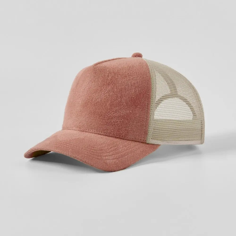Blank 5 Panel Suede Trucker Hats Wholesale - 6710 Foremost Hat