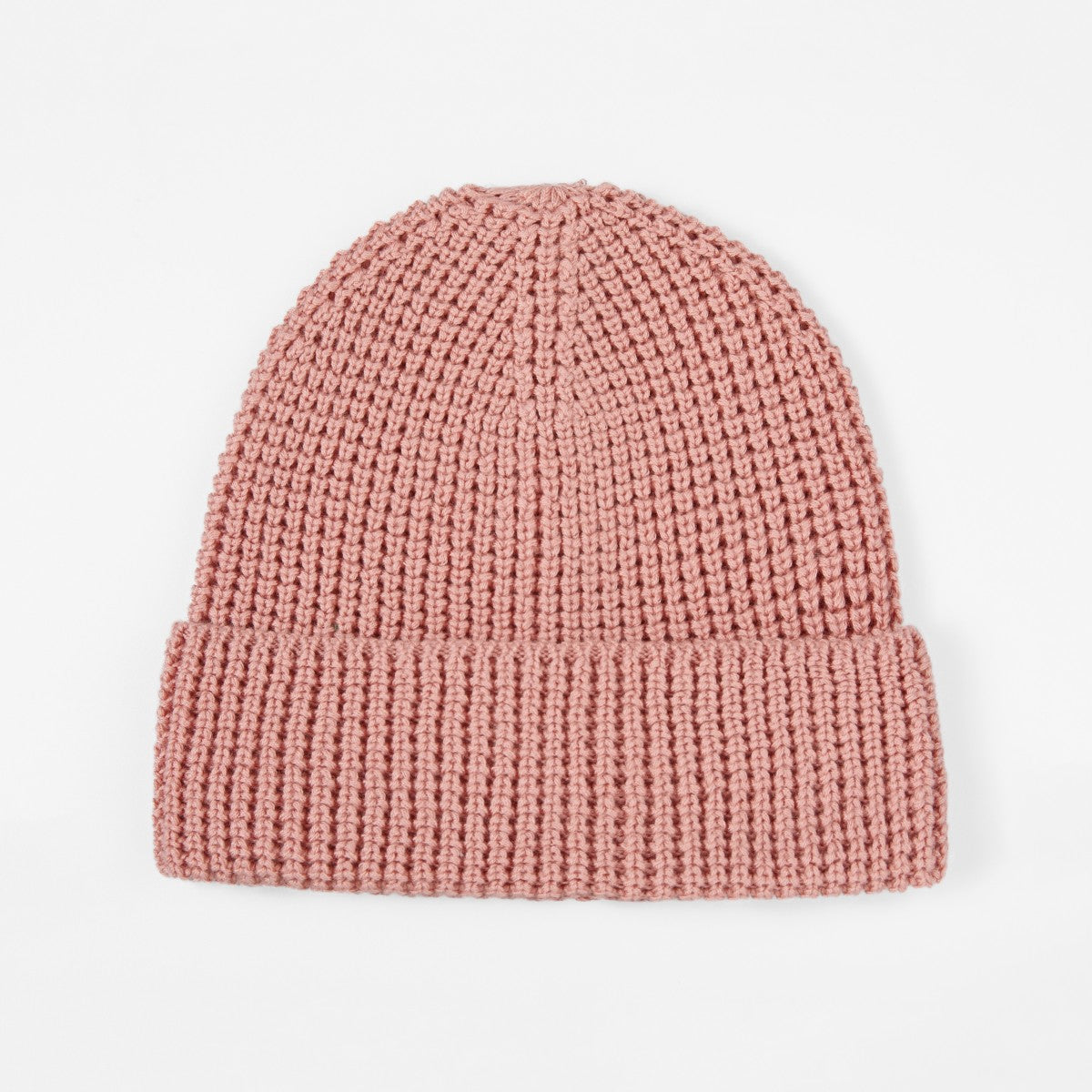 Blank Knit Cuffed Waffle Beanie Wholesale - 1546