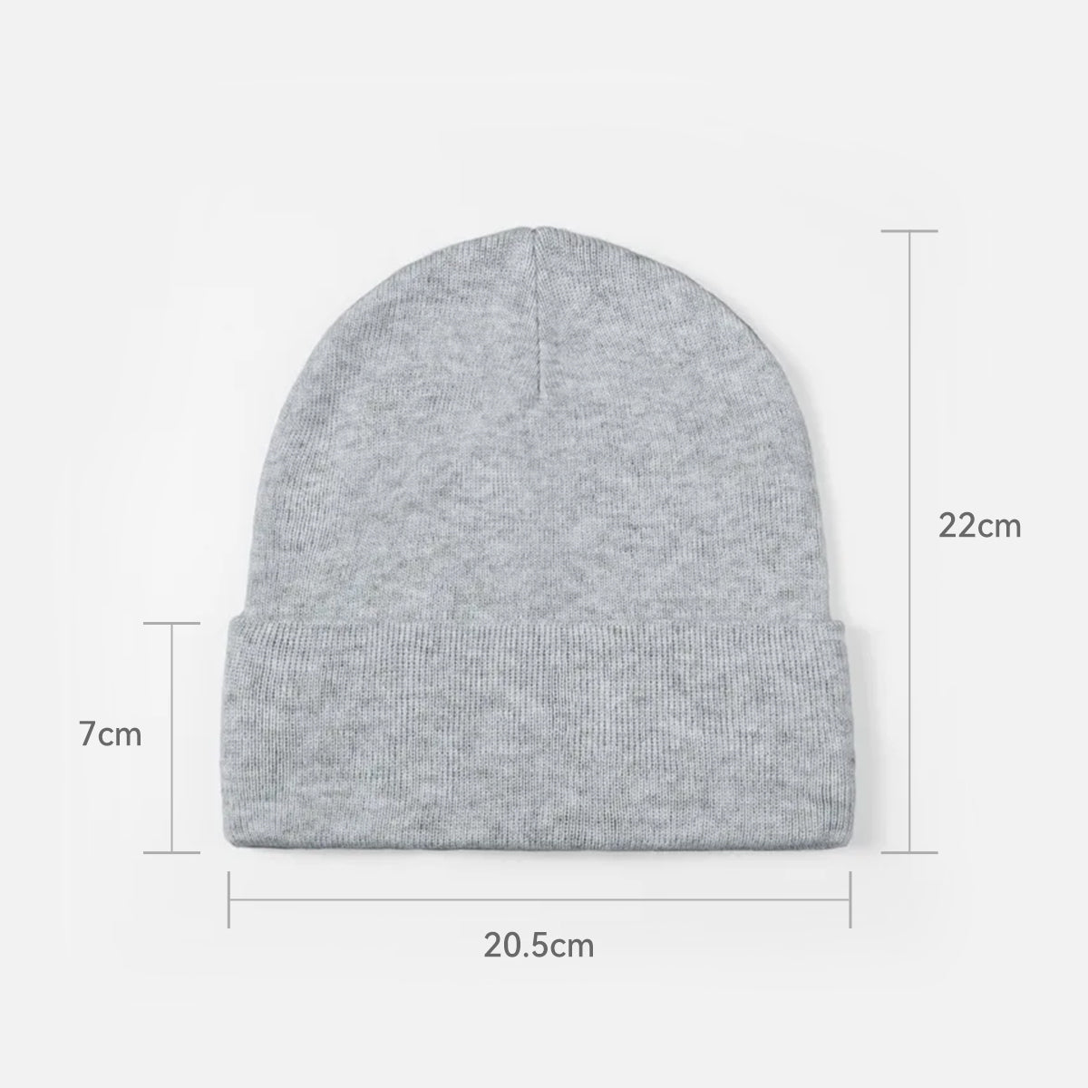 Blank Cuffed Wool Blend Beanie Wholesale - 1149