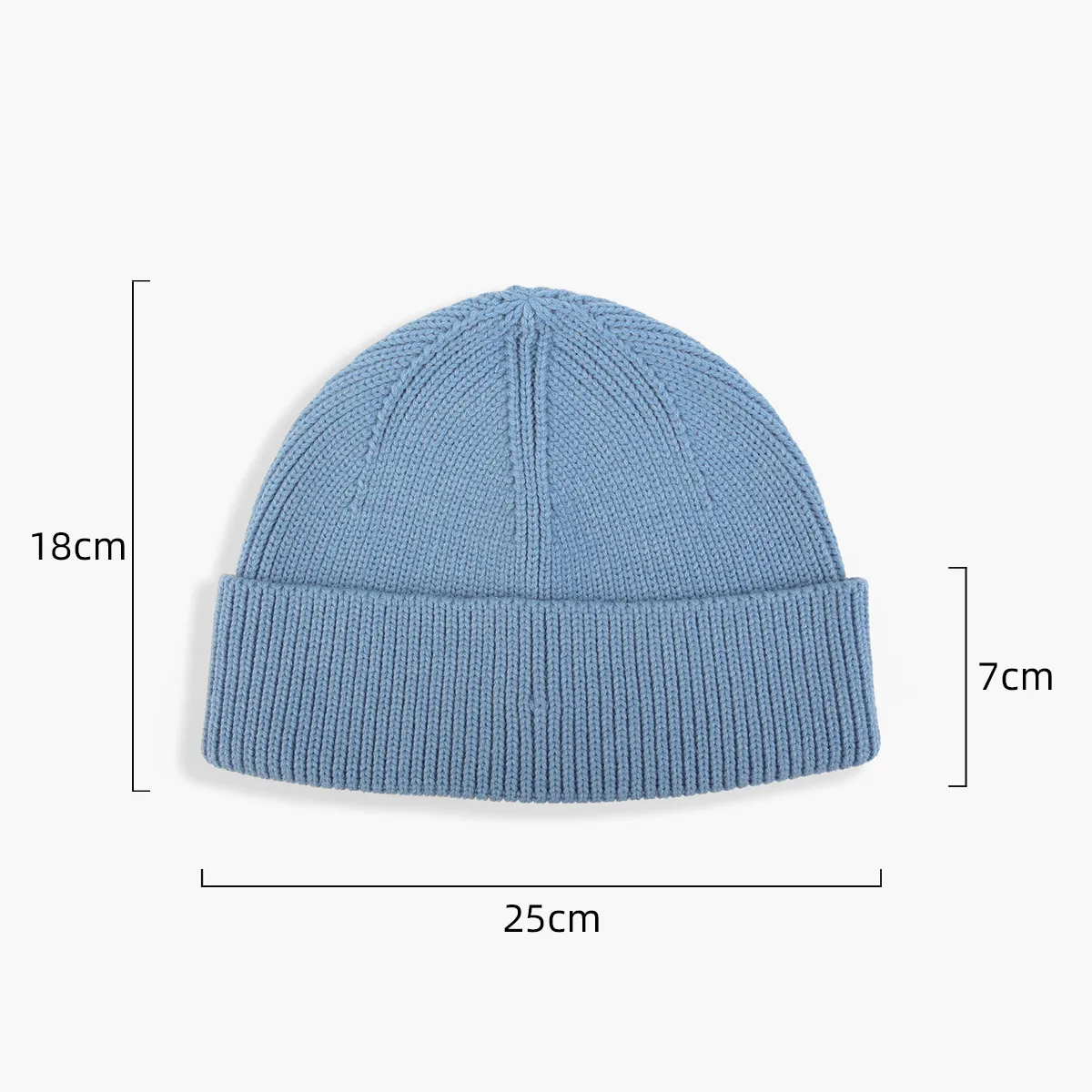 Blank Antibacterial Ribbed Knit Beanie Hat Wholesale - 1835