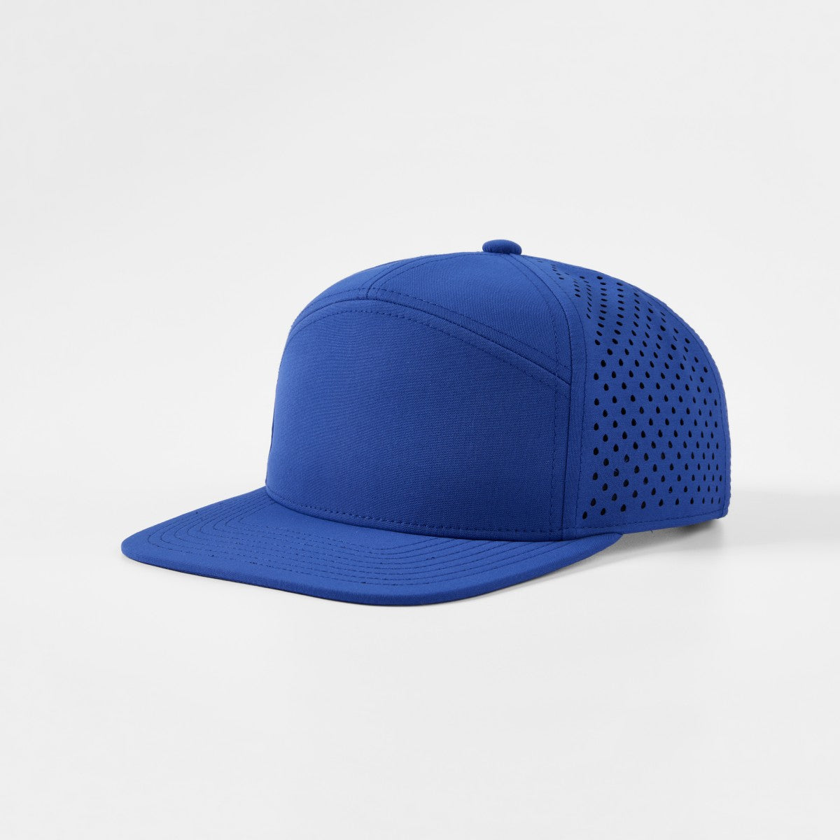 Blank Recycled 7 Panel Perforated Snapback Cap Wholesale - 6472