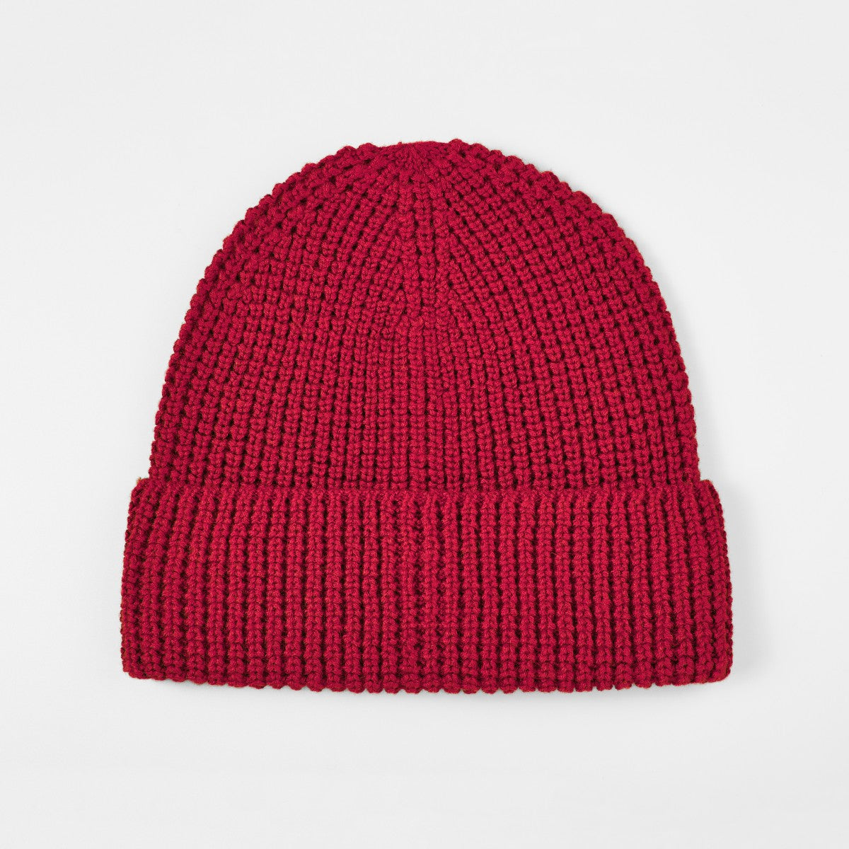 Blank Knit Cuffed Waffle Beanie Wholesale - 1546