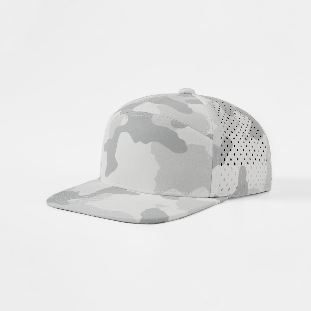 Blank Recycled 7 Panel Perforated Snapback Cap Wholesale - 6472