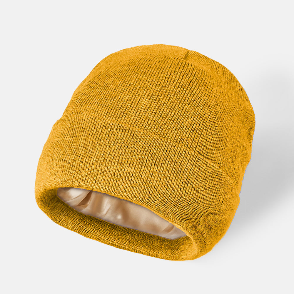 Blank Cuffed Satin Lined Beanie Wholesale - 1176  Ginger Foremost Hat
