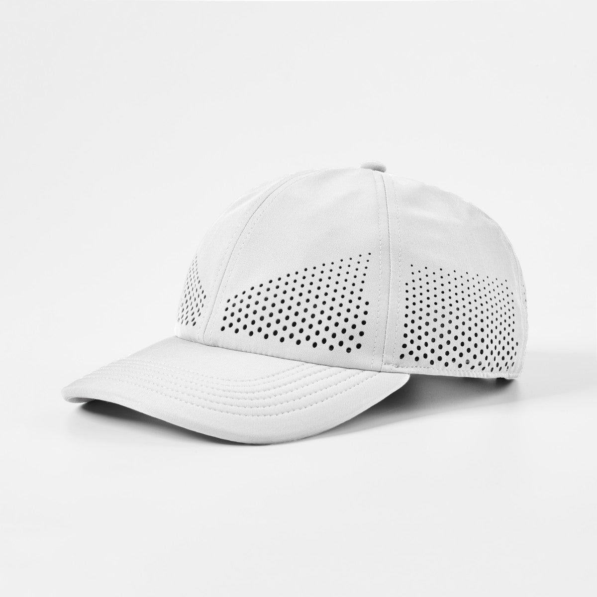 Blank Recycled 6 Panel Performance Perforated Dad Hat Wholesale - 6445