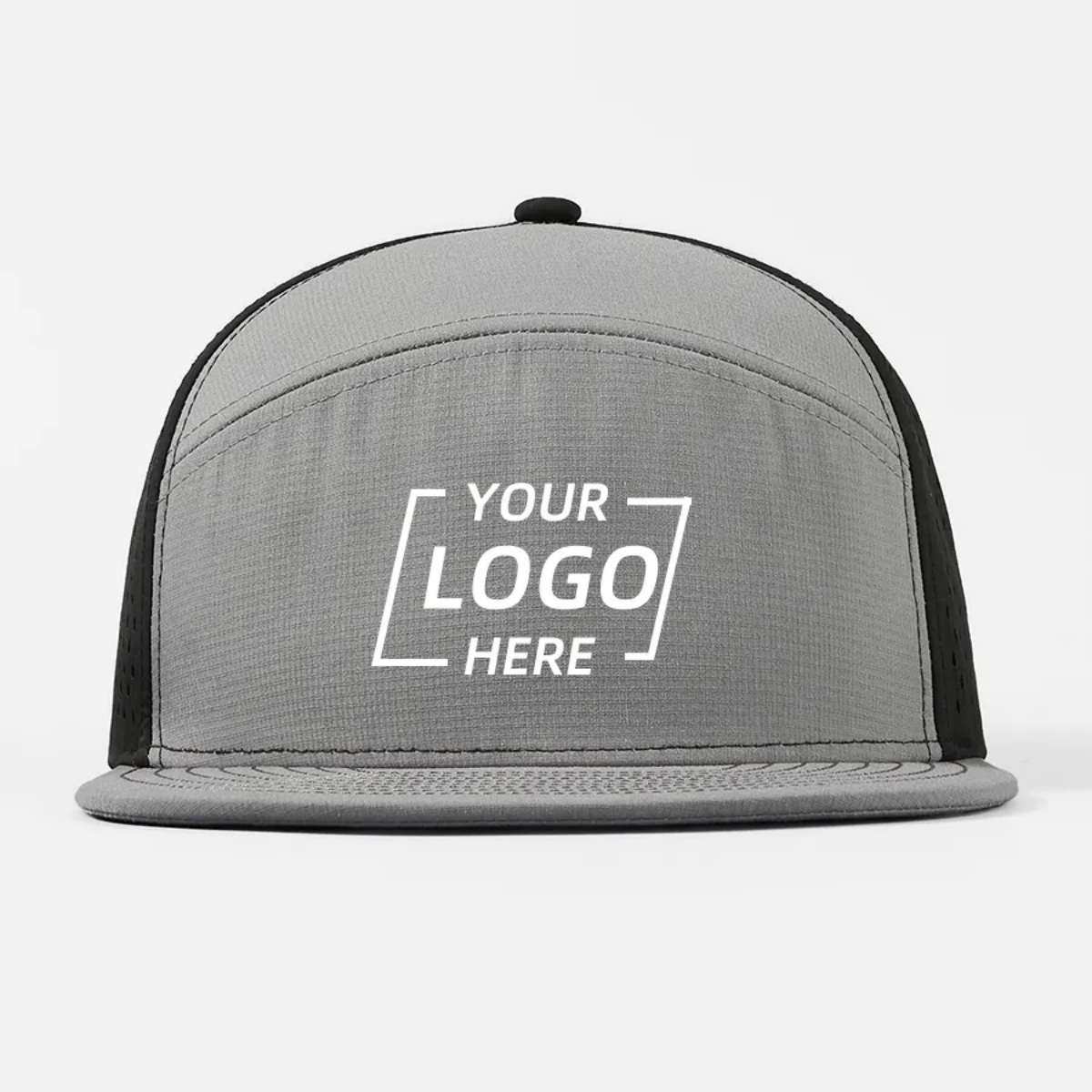 Blank 6 Panel Water Repellent Perforated Snapback Hat Wholesale - 6023