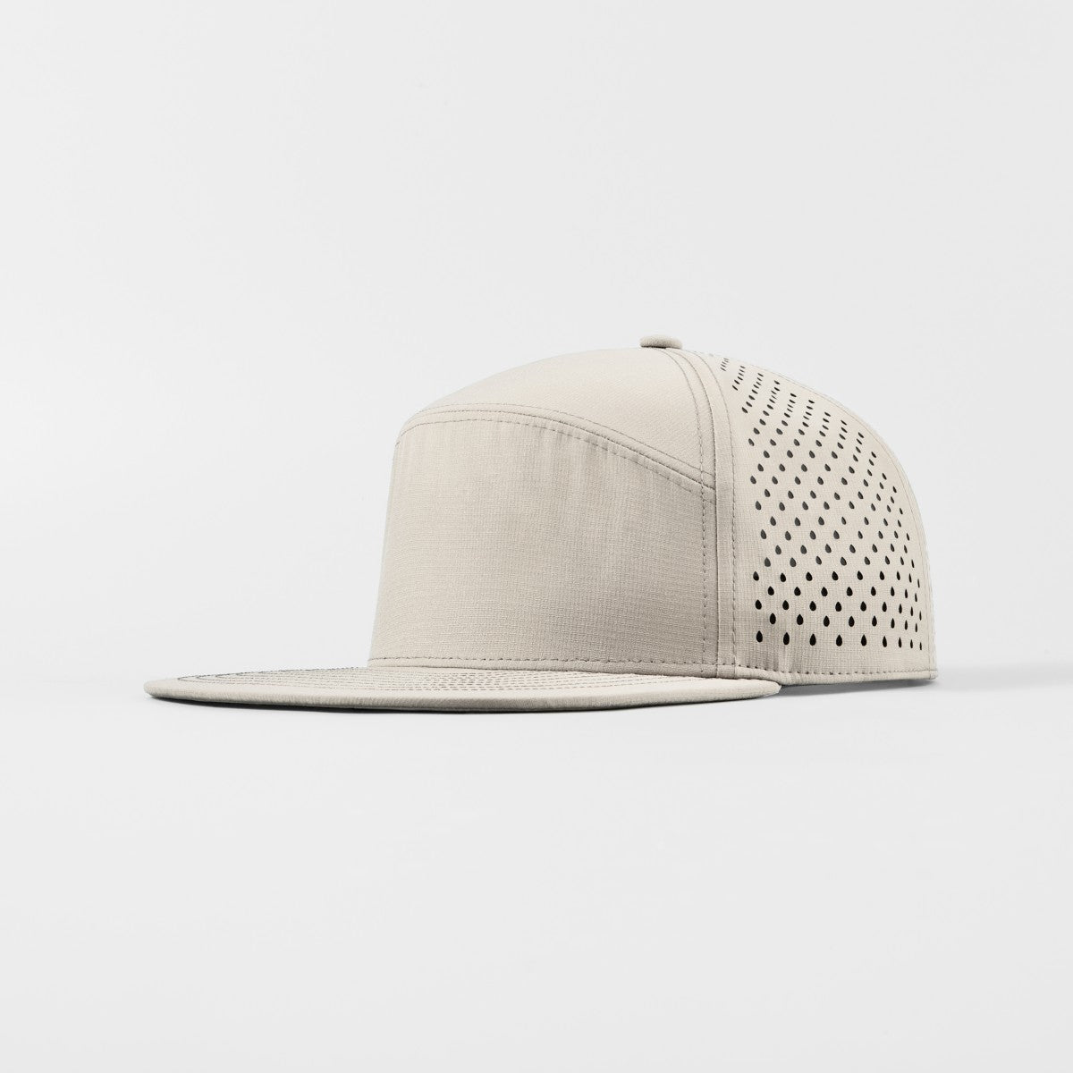 Blank 6 Panel Water Repellent Perforated Snapback Hat Wholesale - 6023
