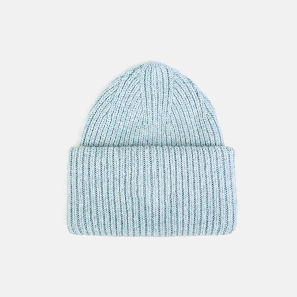 Blank High-Cuffed 100% Merino Wool Beanie - 1338 foremosthat