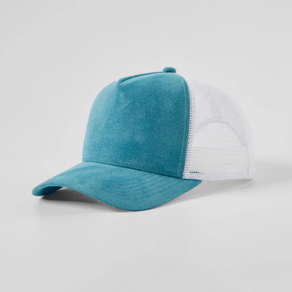 Blank 5 Panel Suede Trucker Hats Wholesale - 6710 Foremost Hat